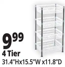 Ocean State Job Lot All Purpose Shelves 4 Tier offer
