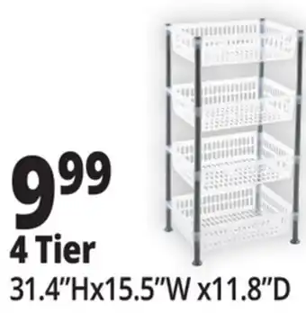 Ocean State Job Lot All Purpose Shelves 4 Tier offer