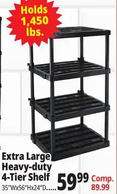 Ocean State Job Lot Extra Large Heavy Duty 4 Shelf offer