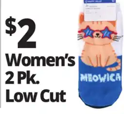 Ocean State Job Lot Women's 2 Pk. Low Cut Novelty Socks offer