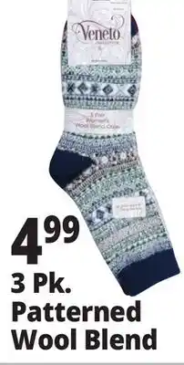 Ocean State Job Lot 3 Pk. Patterned Wool Blend offer