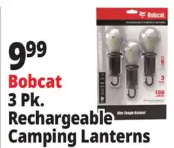 Ocean State Job Lot Bobcat 3 Pk. Rechargeable Camping Lanterns offer