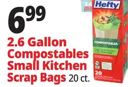 Ocean State Job Lot Hefty Compostable Small Kitchen Scrap Bags 20 Count offer