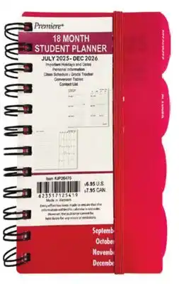 Ocean State Job Lot 2025-2026 Premiere 18 Month Student Planner 4x6 offer