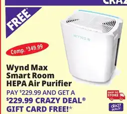 Ocean State Job Lot Wynd Max Home HEPA Air Purifier White offer