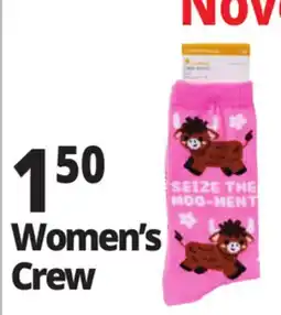 Ocean State Job Lot Women's Crew Novelty Socks offer