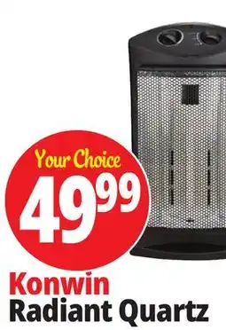 Ocean State Job Lot Konwin Infrared Quartz Tower Heater with Fan offer