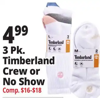 Ocean State Job Lot 3 Pk. Timberland Crew or No Show Women's Casual Socks offer
