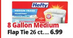 Ocean State Job Lot Hefty Medium Trash Ocean Water 8 Gallon Trash Bags 26 Count offer