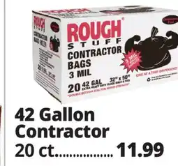 Ocean State Job Lot Rough Stuff 42 Gal Contractor Trash Bags 20 Count offer