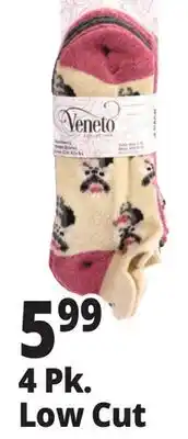 Ocean State Job Lot Women's Boot Socks 4 Pk. Low Cut offer