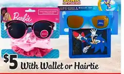Ocean State Job Lot Kids' Sunglasses With Wallet or Hairtie offer
