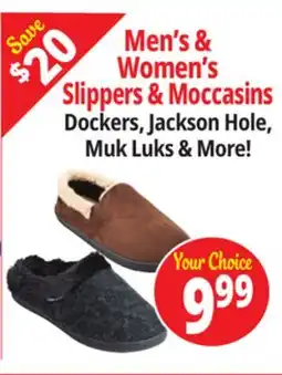 Ocean State Job Lot Men's & Women's Slippers & Moccasins offer