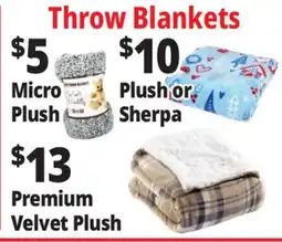 Ocean State Job Lot Throw Blankets offer