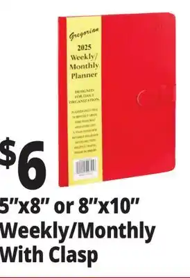 Ocean State Job Lot 5x8 or 8x10 Weekly/Monthly With Clasp offer