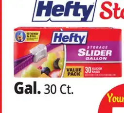 Ocean State Job Lot Hefty Storage Gallon Slider Bags, 30 Count offer