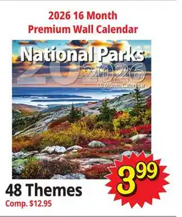 Ocean State Job Lot 2026 16 Month Wall Calendar offer