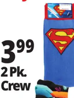 Ocean State Job Lot Men's Novelty Crew Socks 2 Pack offer