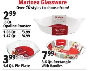 Ocean State Job Lot Marinex Glassware offer