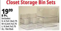 Ocean State Job Lot Closet Storage Bin Sets offer