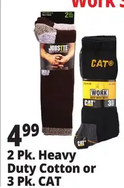 Ocean State Job Lot 2 Pk. Heavy Duty Cotton or 3 Pk. CAT offer