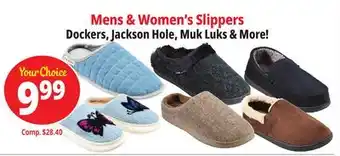 Ocean State Job Lot Mens & Women's Slippers offer