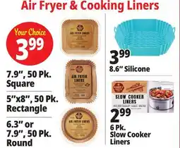 Ocean State Job Lot Air Fryer & Cooking Liners offer