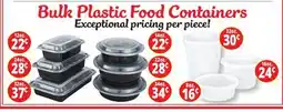 Ocean State Job Lot Bulk Plastic Food Containers Exceptional pricing per piece! offer