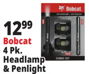 Ocean State Job Lot Bobcat 4 Pk. Headlamp & Penlight offer
