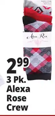 Ocean State Job Lot 3 Pk. Alexa Rose Crew offer