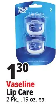 Ocean State Job Lot Vaseline Lip Care 2 Pack offer