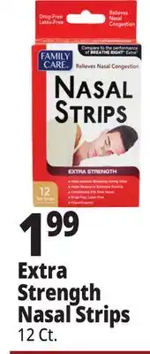 Ocean State Job Lot Family Care Extra Strength Nasal Strips 12 Count offer