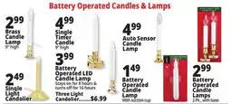 Ocean State Job Lot Battery Candles offer