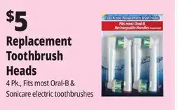 Ocean State Job Lot Dentacare Flexisoft Replacement Brush Heads 4 Count offer