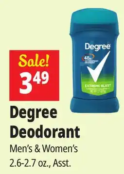 Ocean State Job Lot Degree Extreme Blast Antiperspirant Deodorant 2.7 oz offer