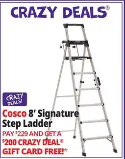 Ocean State Job Lot Cosco 8' Premium Aluminum Step Ladder offer