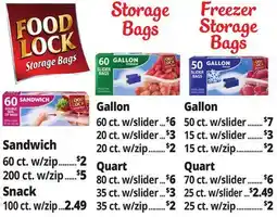 Ocean State Job Lot Food Lock Bags offer