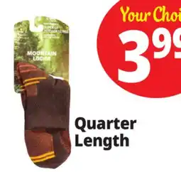 Ocean State Job Lot Mountain Lodge Men's Performance Outdoor Series Merino Wool Hiker Socks offer