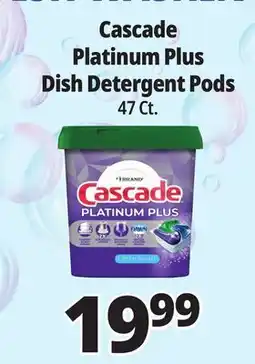 Ocean State Job Lot Cascade Platinum Plus Dishwasher Pods offer