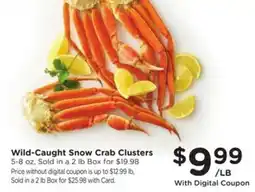 Kroger Wild-Caught Snow Crab Clusters offer