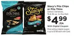 Kroger Stacy's Pita Chips or Pita Thins offer