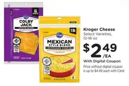 Kroger Kroger Cheese offer