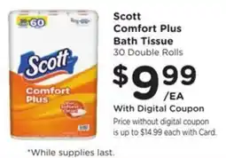 Kroger Scott Comfort Plus Bath Tissue offer