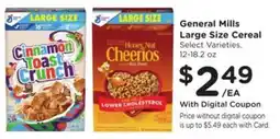 Kroger General Mills Large Size Cereal offer