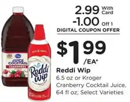 Kroger Reddi Wip offer