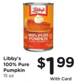 Kroger Libby's 100% Pure Pumpkin offer