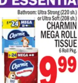 C Town CHARMIN MEGA ROLL TISSUE 6 Roll Pkg offer