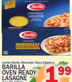 C Town BARILLA OVEN READY LASAGNE offer