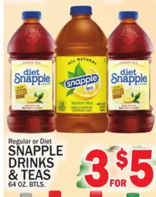C Town SNAPPLE DRINKS offer
