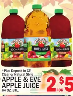 C Town APPLE & EVE APPLE JUICE offer
